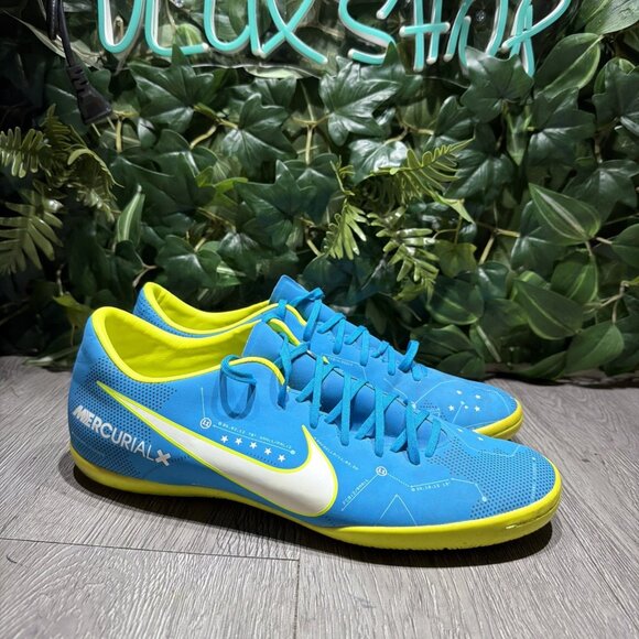 Nike Mercurial X Victory VI Neymar IC Indoor Soccer Shoes Mens Size 10.5 Blue main image 4